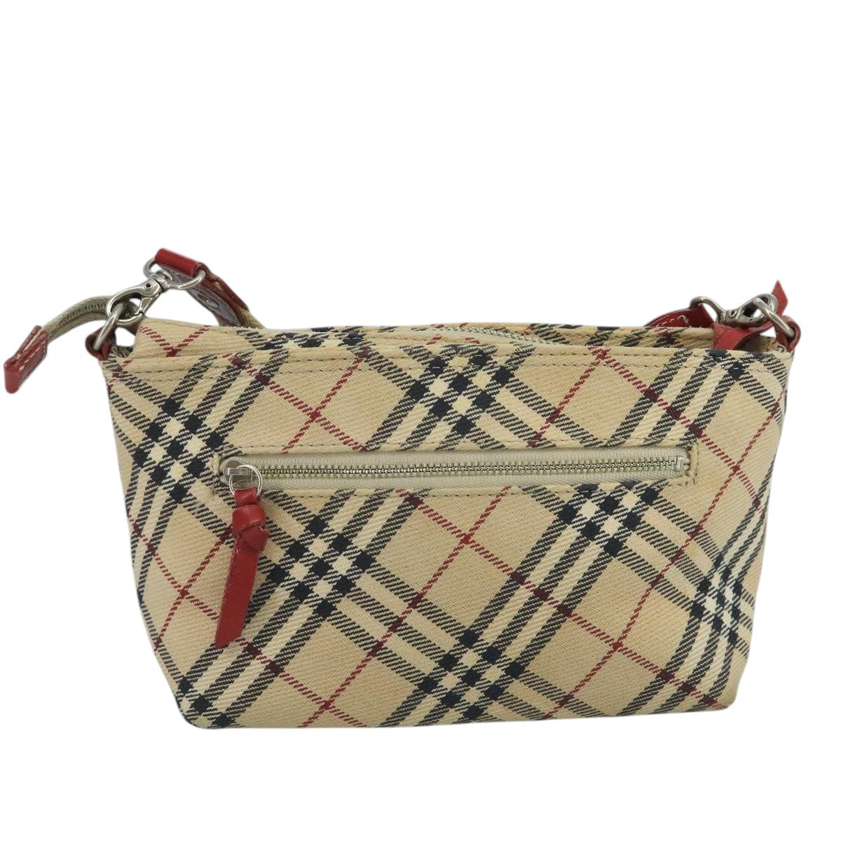 Burberry Shoulder Bag Nova Check Canvas, BEIGE, CANVAS, Shoulder bag