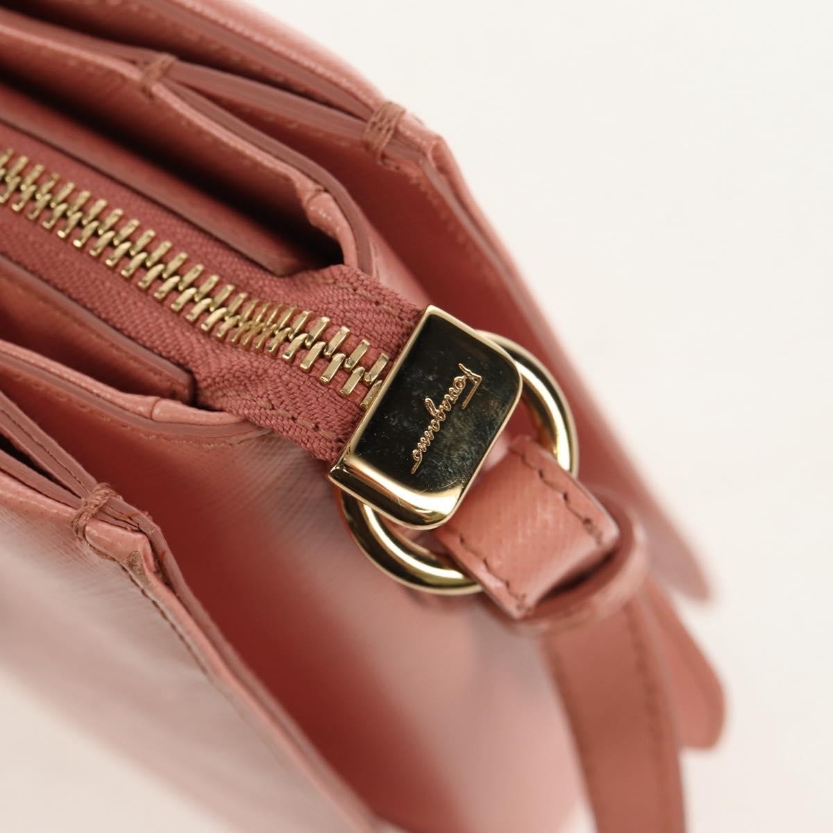 Salvatore Ferragamo Vala Handbag Leather, PINK, LEATHER, Handbag