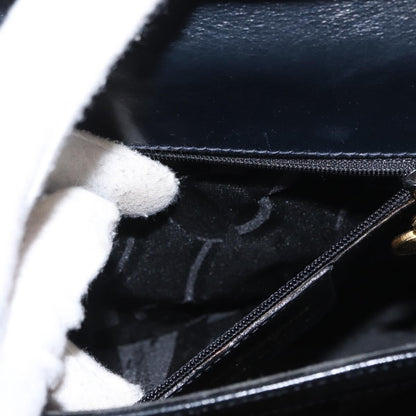 Salvatore Ferragamo Convertible Top Handle Bag Leather, NAVY, LEATHER, Handbag