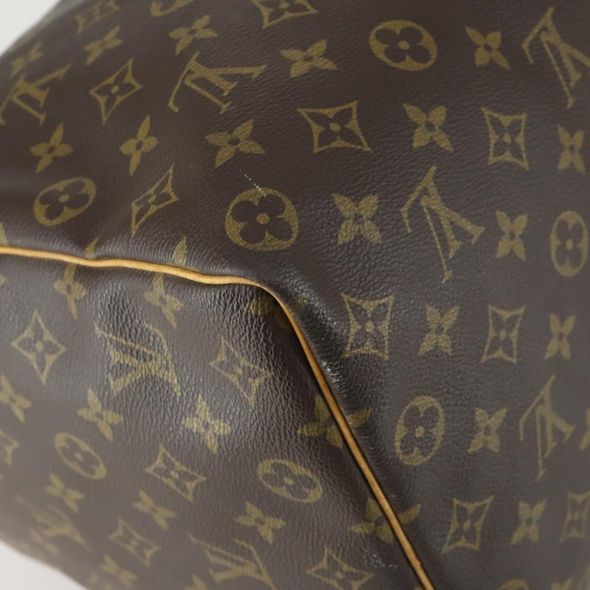 Louis Vuitton Keepall Bag Monogram Canvas, BROWN, CANVAS, Travel bag