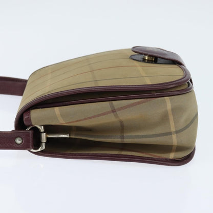 Burberry Nova check Shoulder bag Canvas, BEIGE, CANVAS, Shoulder bag