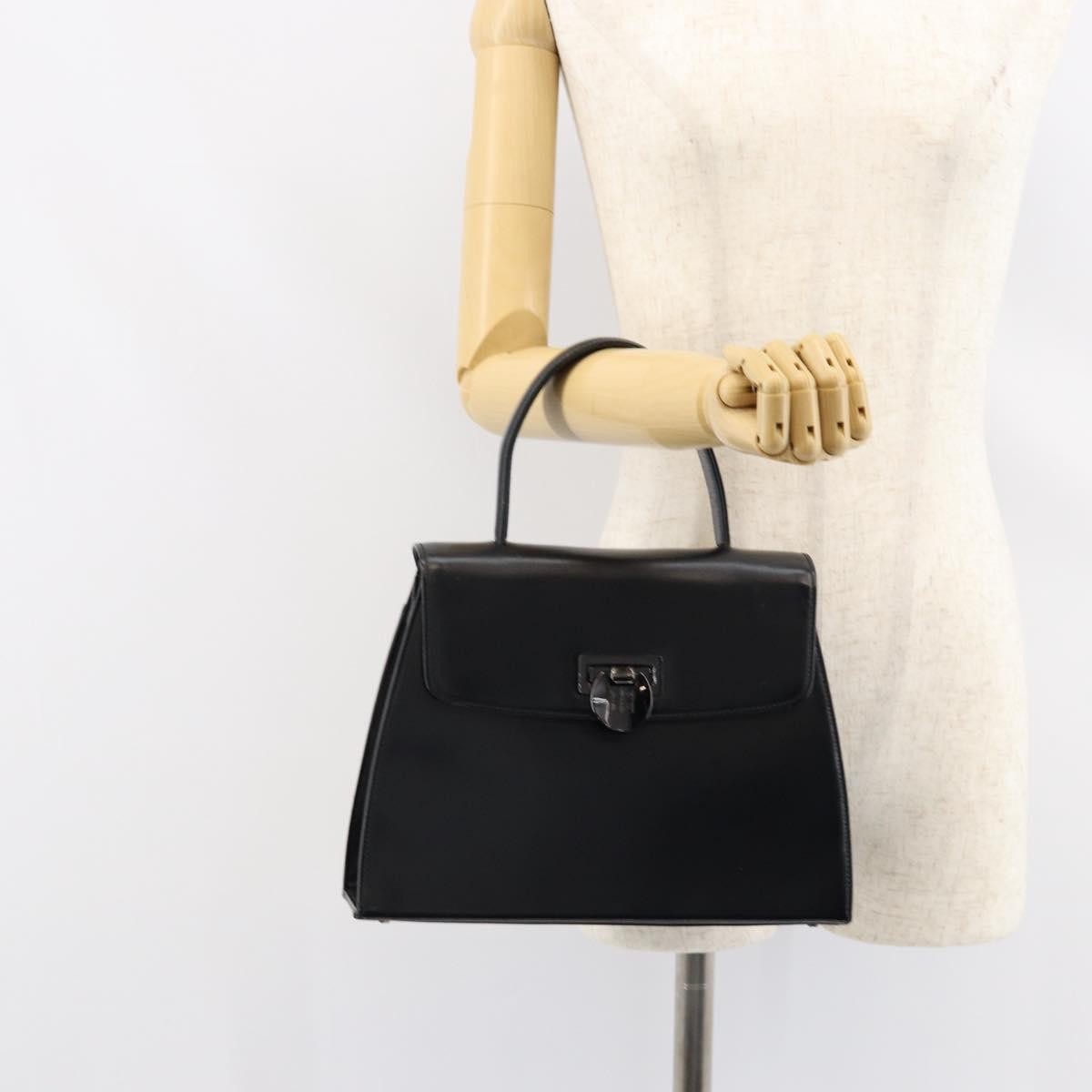 Givenchy Twist lock top handle bag Leather, BLACK, LEATHER, Handbag