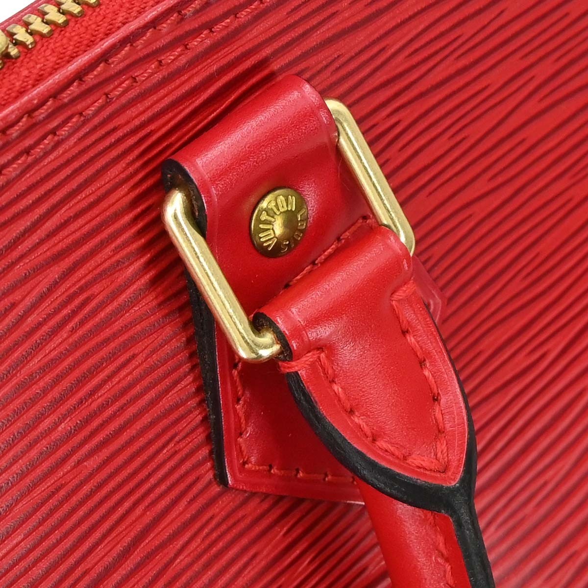 Louis Vuitton Alma Handbag Epi Leather, Red, Leather, Handbag