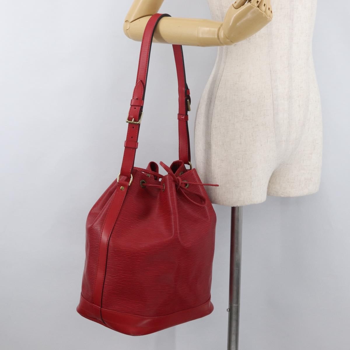 Louis Vuitton Noe Handbag Epi Leather, Red, Leather, Shoulder Bag