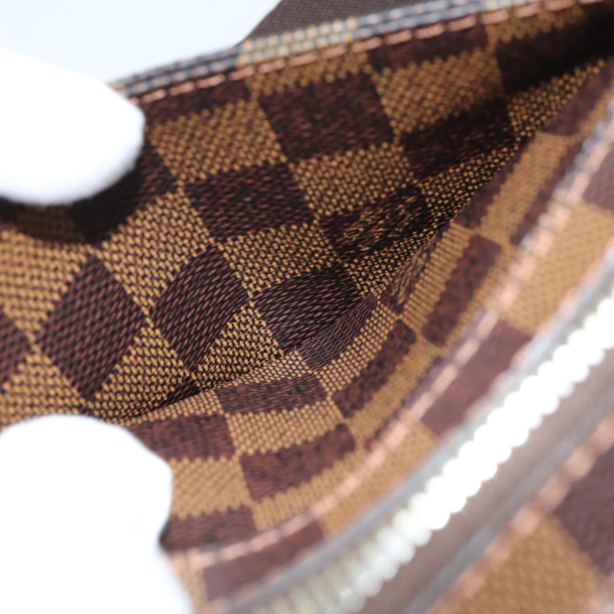 Louis Vuitton Geronimos Waist Bag Damier, BROWN, CANVAS, Travel bag