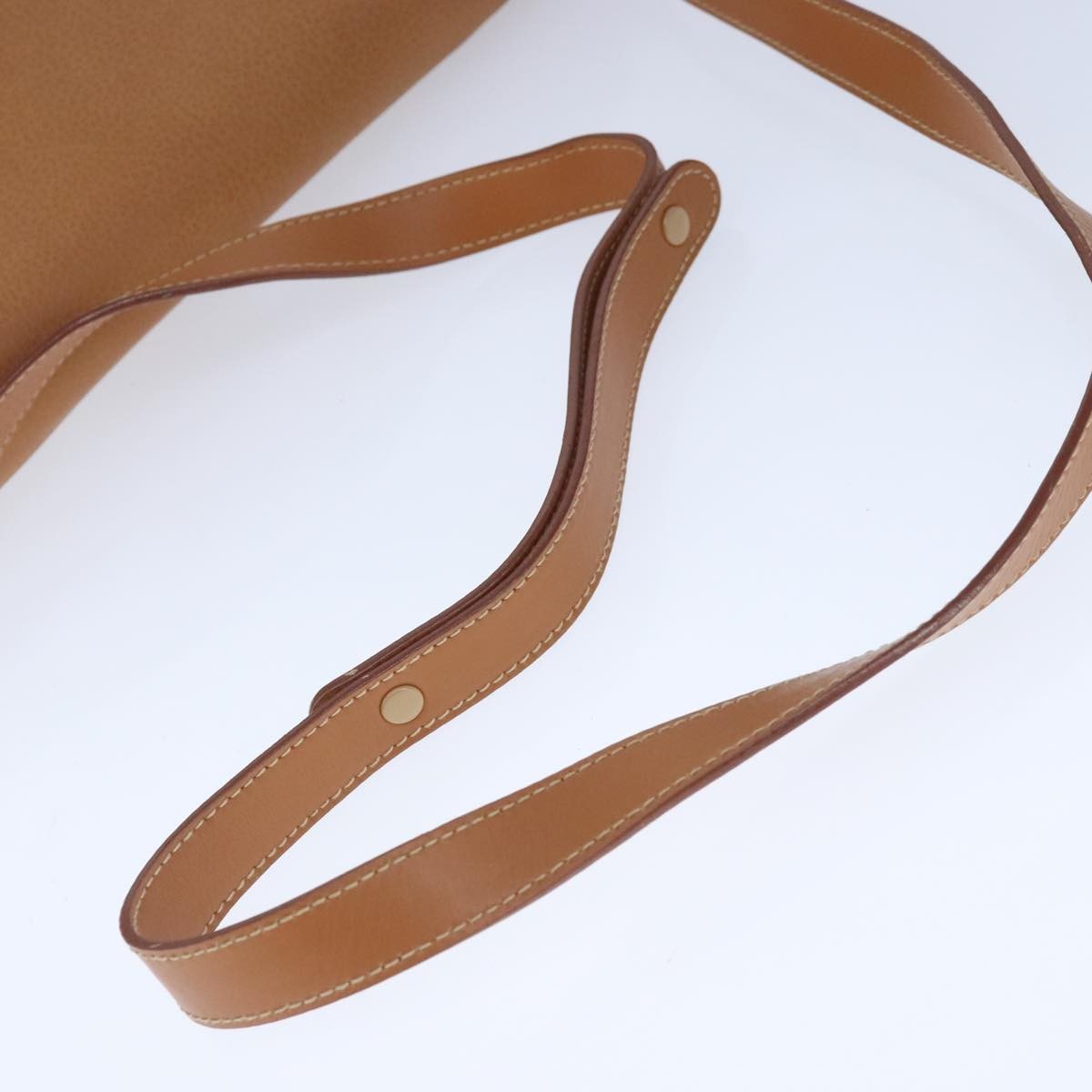 Gucci Vintage Shoulder Bag Leather, BEIGE, LEATHER, Shoulder bag