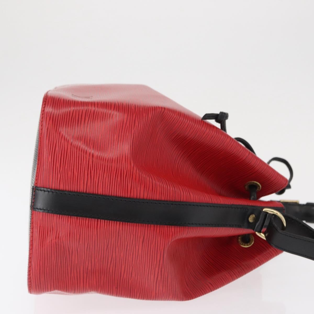 Louis Vuitton Bicolor Petit Noe Handbag Epi Leather, RED, LEATHER, Shoulder bag