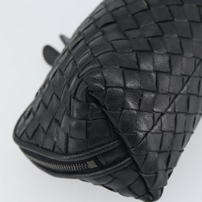 Bottega Veneta Intrecciato Clutch bag Leather, BLACK, LEATHER, Clutche & pouche