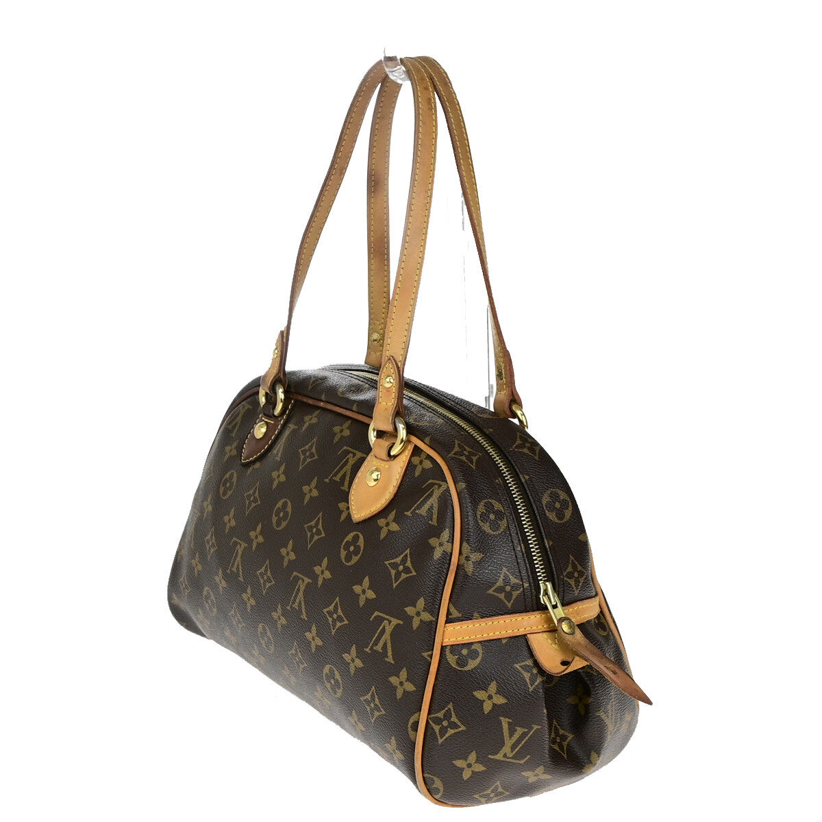 Louis Vuitton Montorgueil Handbag Monogram Canvas, BROWN, CANVAS, Handbag