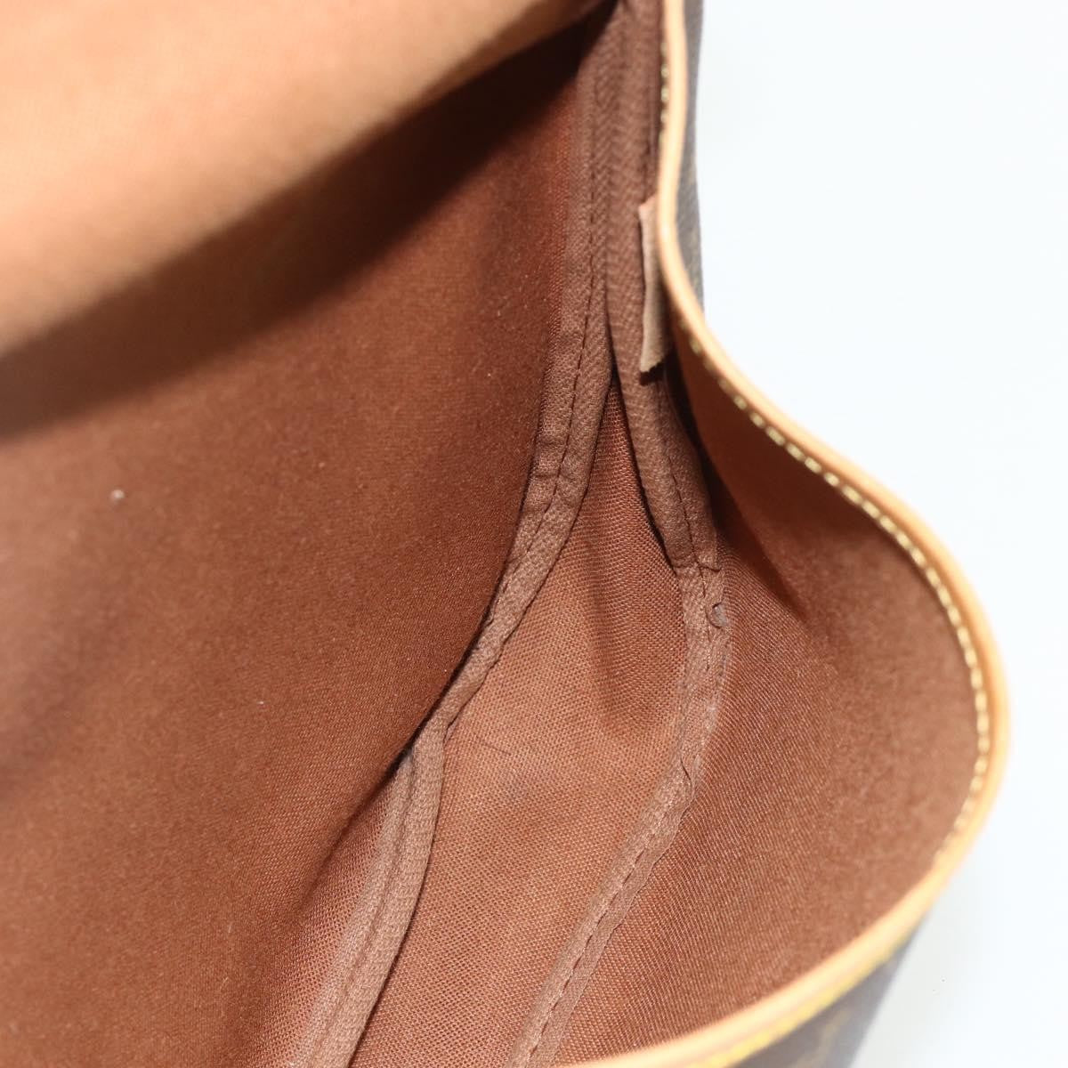 Louis Vuitton Saumur Handbag Monogram Canvas, Brown, Canvas, Shoulder Bag