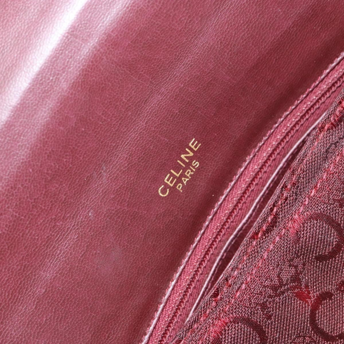 Celine C Sulky Shoulder bag Canvas, RED, CANVAS, Shoulder bag