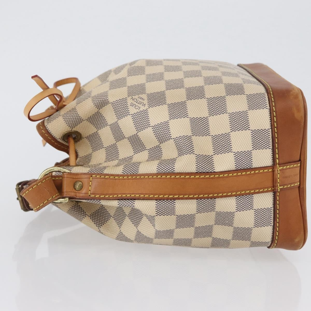 Louis Vuitton Noe Handbag Damier, Beige, Canvas, Shoulder Bag