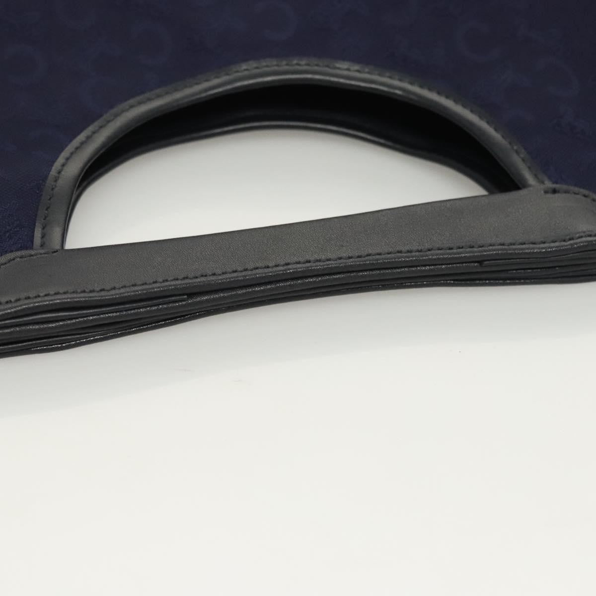 Celine C Sulky Handbag Canvas, NAVY, CANVAS, Handbag