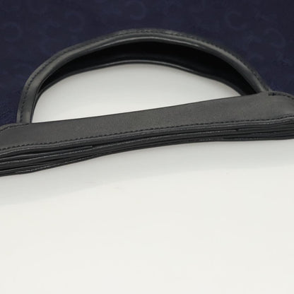 Celine C Sulky Handbag Canvas, NAVY, CANVAS, Handbag