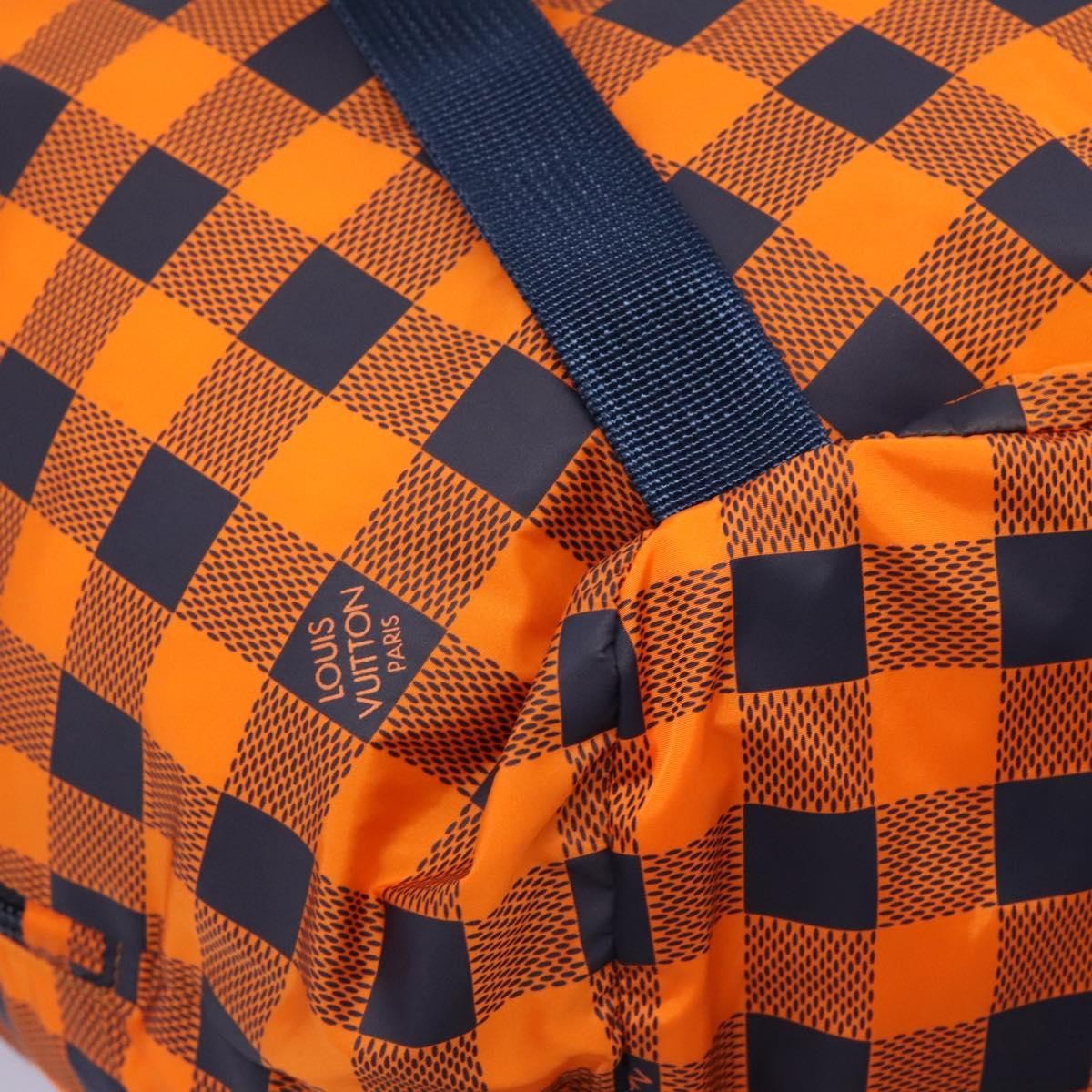 Louis Vuitton Aventure Backpack Damier Nylon, Orange, Nylon, Backpack
