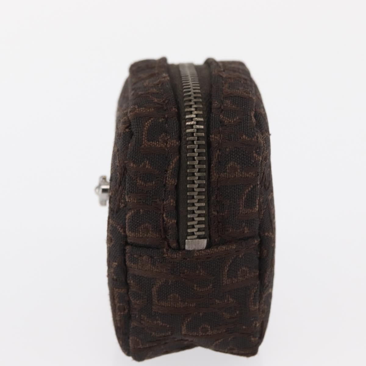 Christian Dior Vintage Trotter Pouch Canvas, BROWN, CANVAS, Clutche & pouche