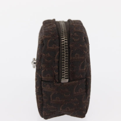 Christian Dior Vintage Trotter Pouch Canvas, BROWN, CANVAS, Clutche & pouche