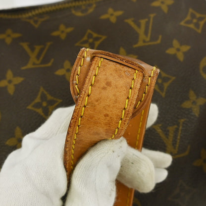 Louis Vuitton Keepall Bandouliere Bag Monogram Canvas, BROWN, CANVAS, Travel bag