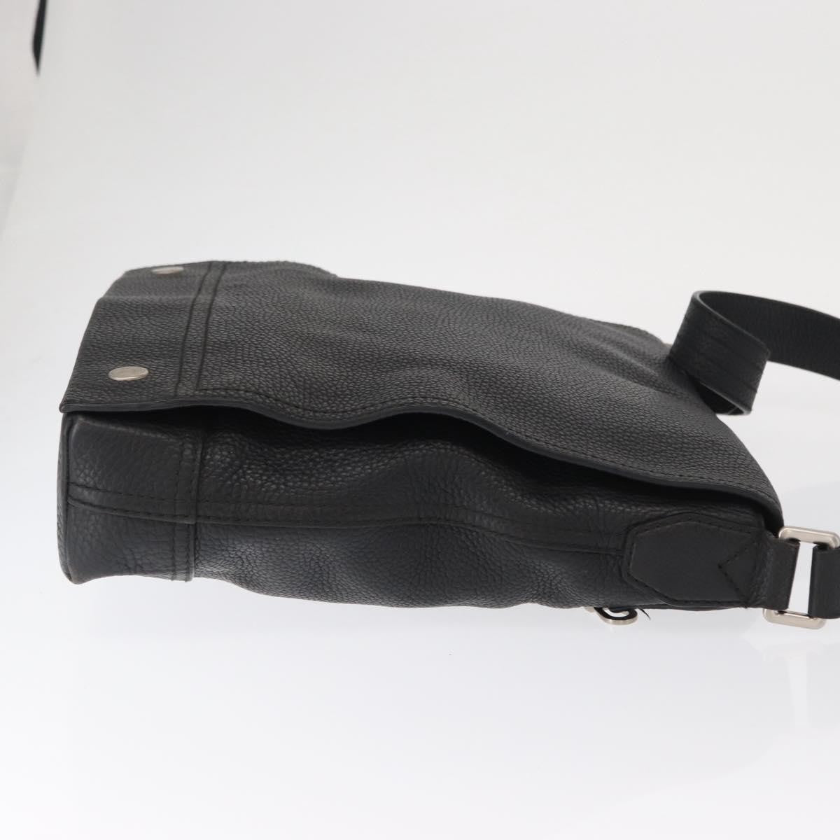Bally Vintage Shoulder Bag Leather, BLACK, LEATHER, Shoulder bag