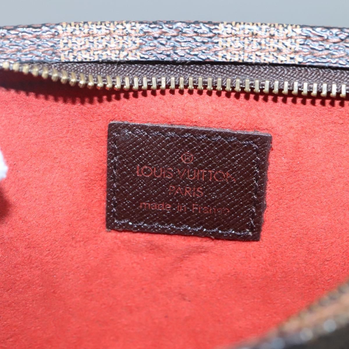 Louis Vuitton Marais Bucket Zip Pouch Damier, BROWN, CANVAS, Clutche & pouche