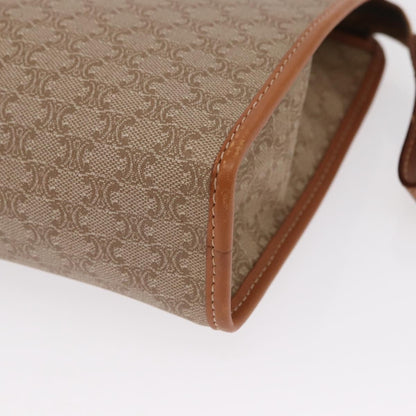 Celine Macadam Pochette Canvas and Leather, BEIGE, CANVAS, Clutche & pouche