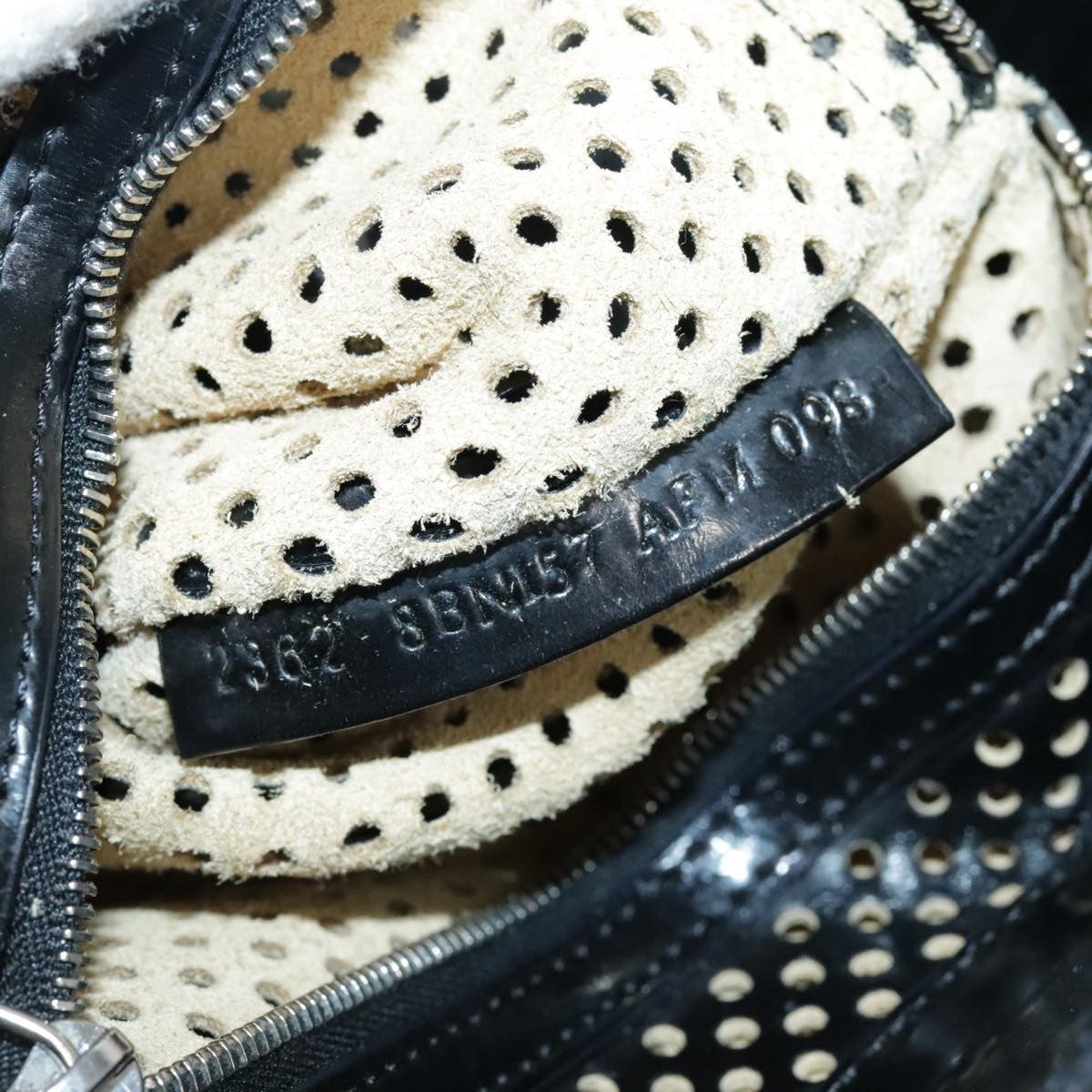Fendi Bag Du Jour Perforated Leather, BLACK, LEATHER, Handbag