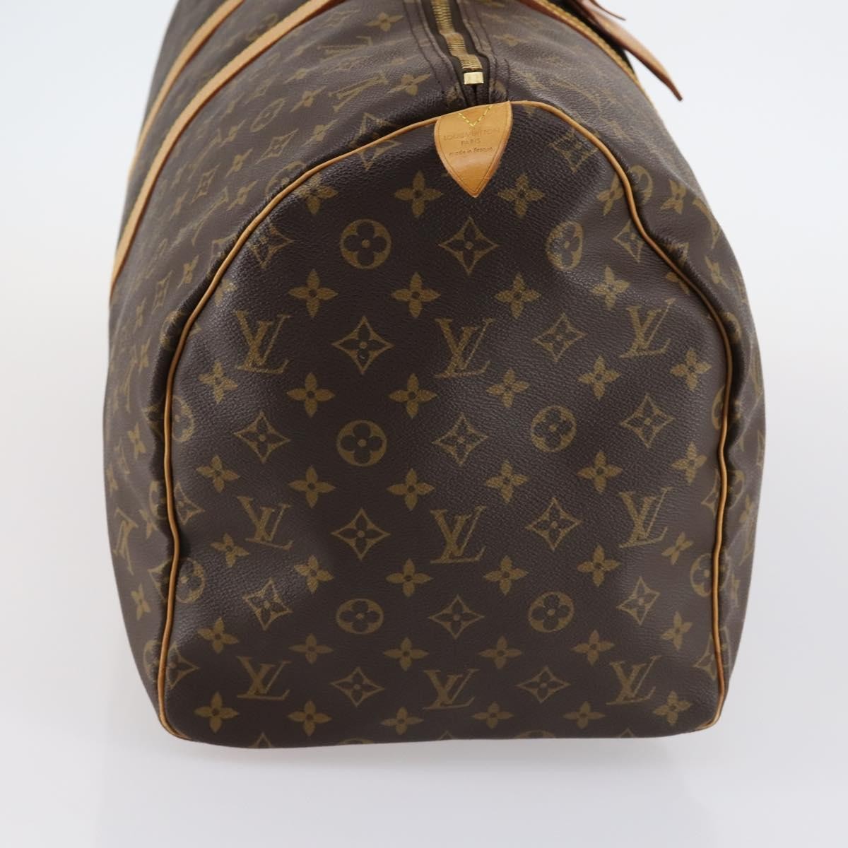 Louis Vuitton Keepall Bag Monogram Canvas, BROWN, CANVAS, Travel bag