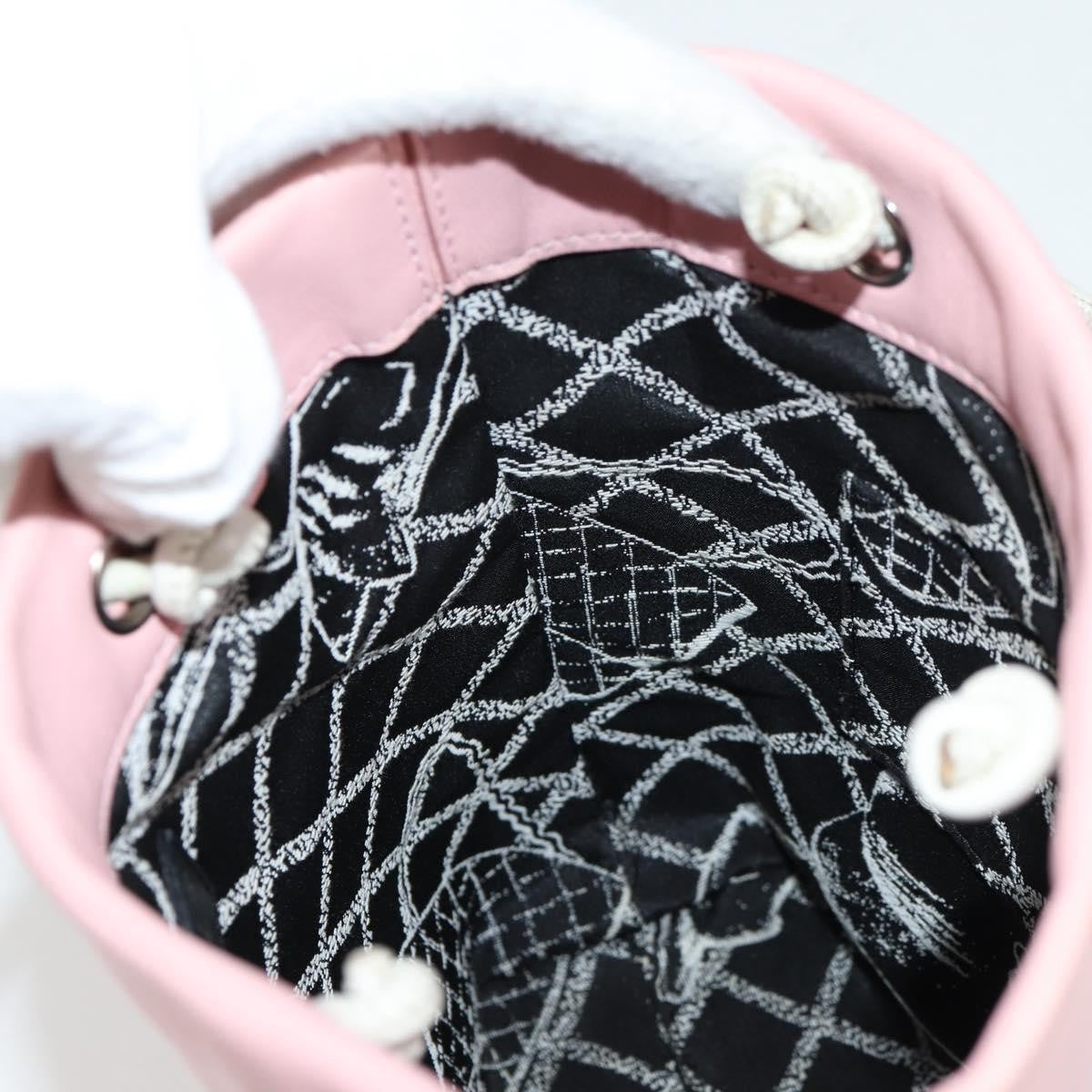 Chanel Essential Shopping Tote Leather, PINK, LEATHER, Tote bag