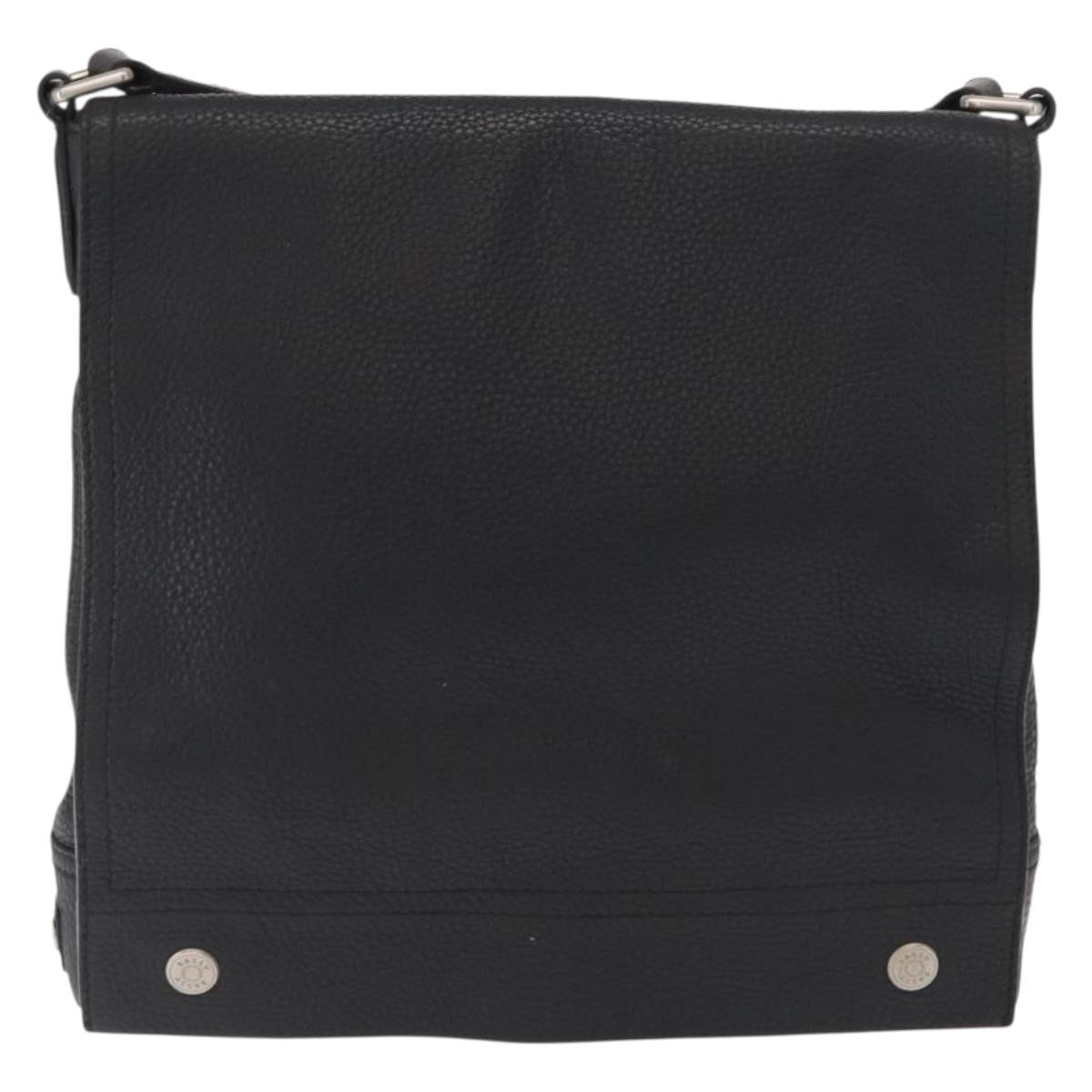 Bally Vintage Shoulder Bag Leather, Black, Leather, Shoulder Bag