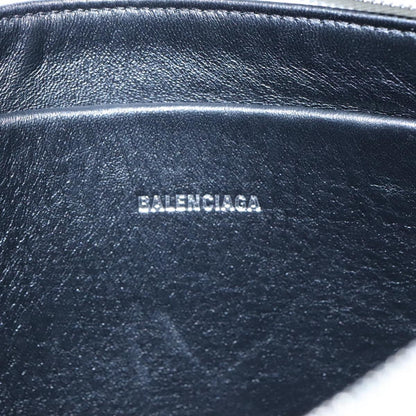 Balenciaga Everyday Logo Pouch Printed Leather, WHITE, LEATHER, Clutche & pouche