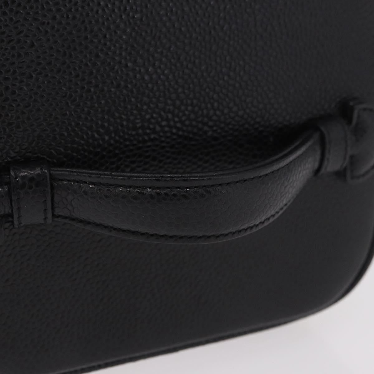 Chanel Vintage Timeless Cosmetic Case Caviar, Black, Leather, Handbag