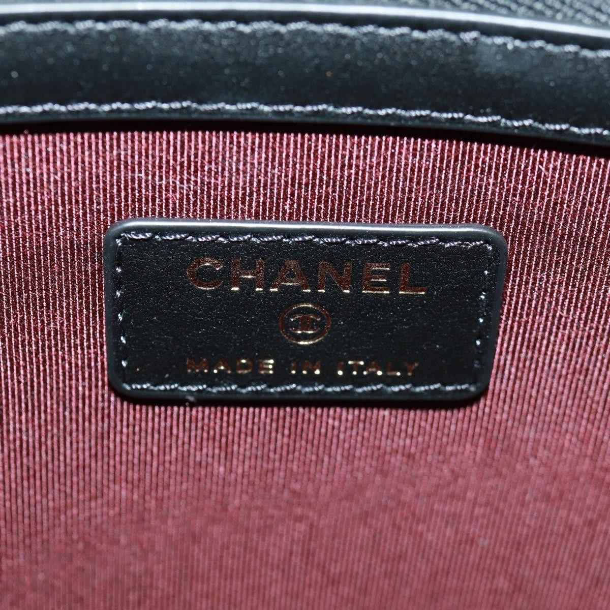 Chanel Lucky Charms Reissue 2.55 O Case Clutch Quilted Aged Calfskin, Black, Leather, Clutch