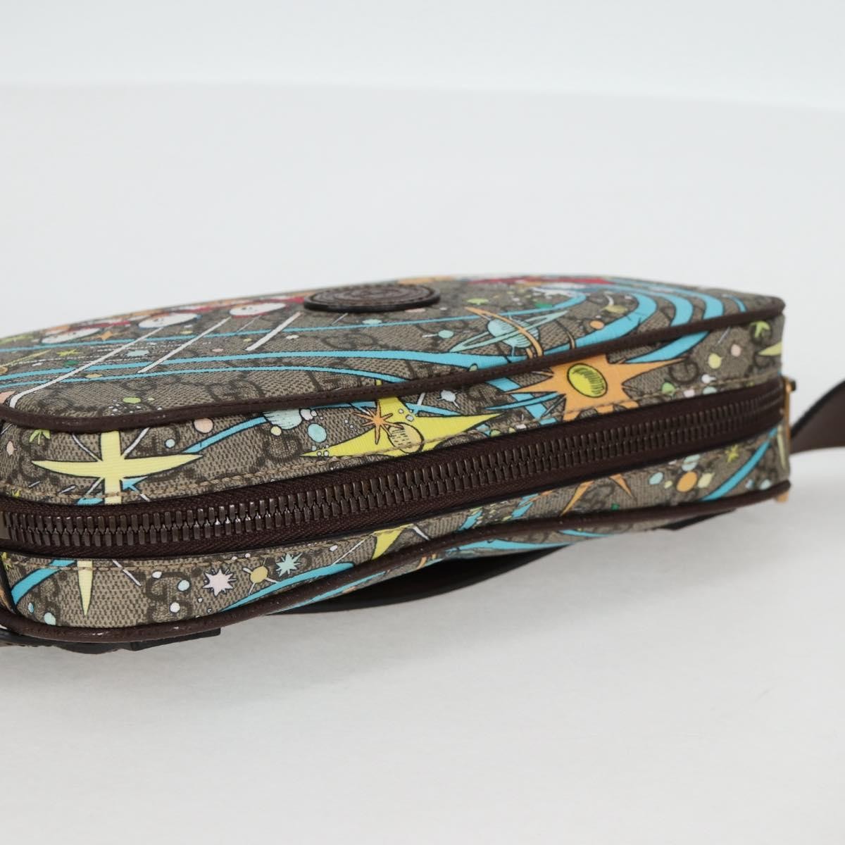 Gucci Disney Donald Duck Belt Bag Printed GG Coated Canvas, BEIGE, PVC, Shoulder bag