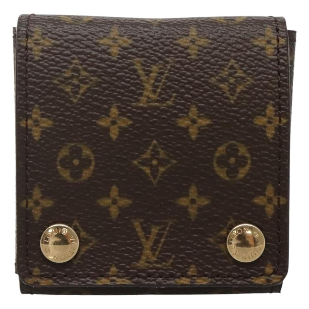 Louis Vuitton CASE JEWELRY BOX Canvas, BROWN, CANVAS, Wallets