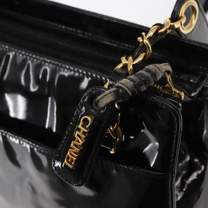 Chanel Coco Mark Patent Leather, BLACK, PATENT_LEATHER, Shoulder bag