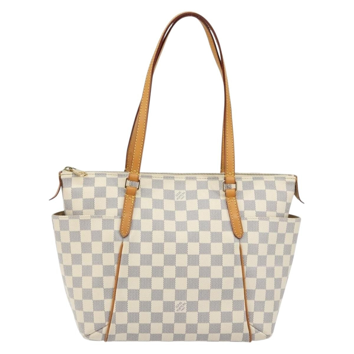 Louis Vuitton Totally Handbag Damier azur, BEIGE, CANVAS, Tote bag