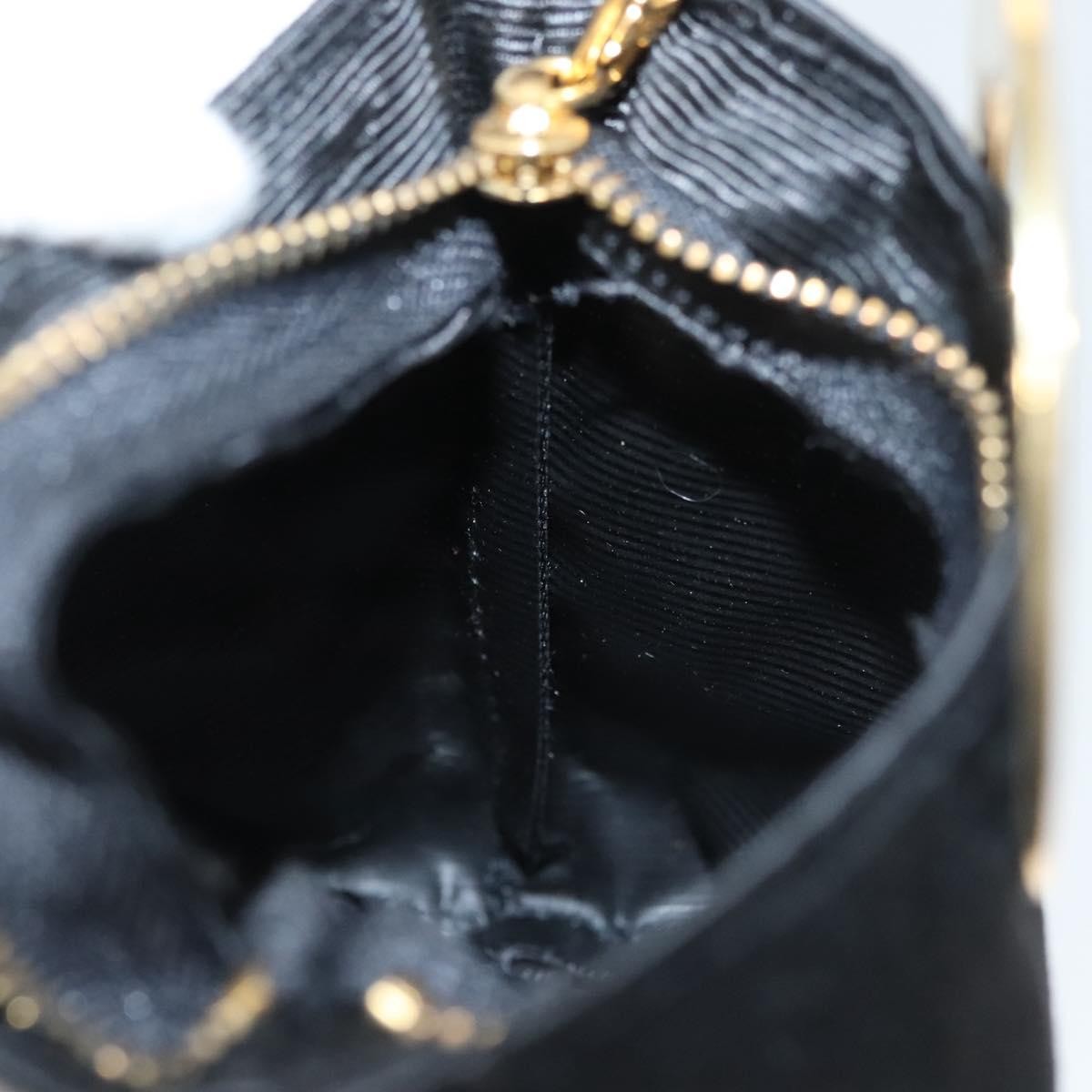 Celine Circle Logo Pouch Nylon, BLACK, NYLON, Clutche & pouche