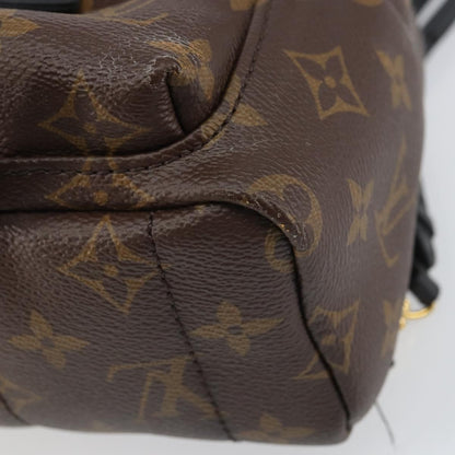 Louis Vuitton Palm Springs Backpack Monogram Canvas, BROWN, CANVAS, Backpack