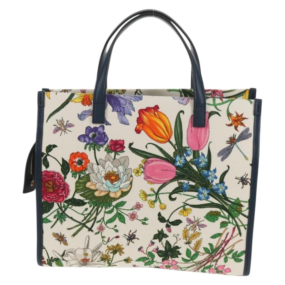 Gucci Flora Canvas, Multicolour, Canvas, Tote Bag