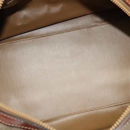 Celine Vintage Duffle Bag Macadam Coated Canvas, BEIGE, CANVAS, Travel bag