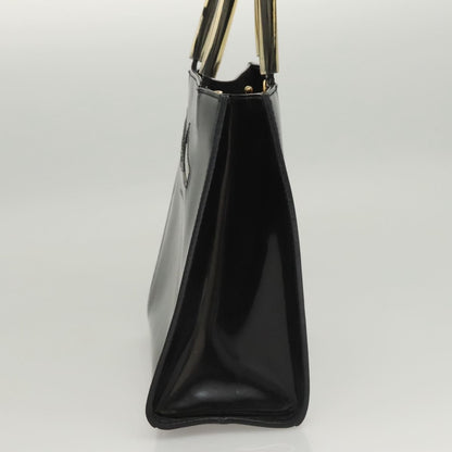Salvatore Ferragamo Shopper Tote Patent Leather, BLACK, PATENT_LEATHER, Tote bag