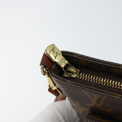 Louis Vuitton Partition Wristlet Clutch Monogram Canvas, BROWN, CANVAS, Clutche & pouche