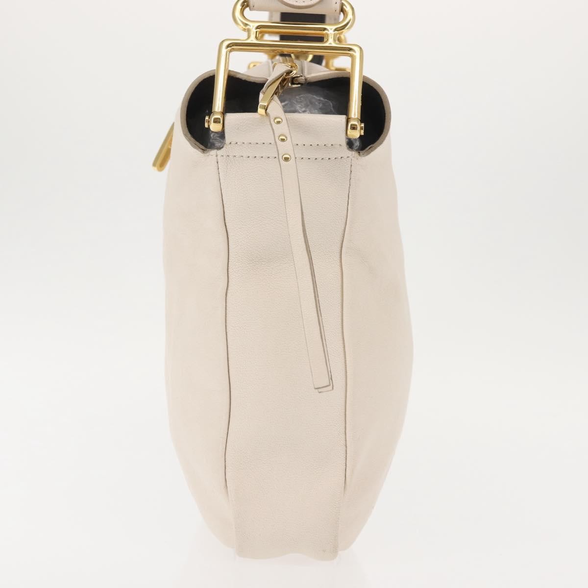 Chloe Vanessa Shoulder Bag Leather, ECRU, LEATHER, Shoulder bag