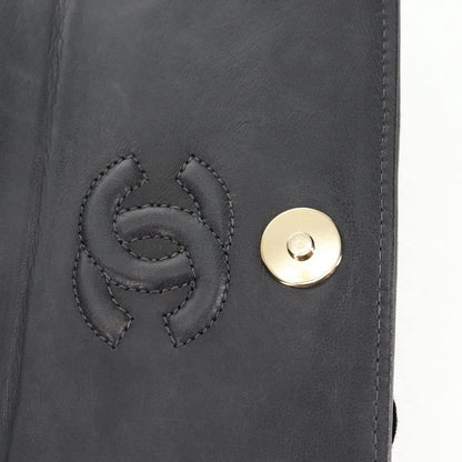 Chanel Vintage Camellia Flap Bag Satin, GRAY, SATIN, Clutche & pouche