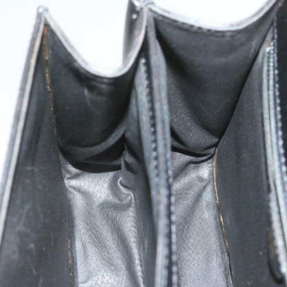 Celine Circle Logo Handbag Leather, BLACK, LEATHER, Handbag