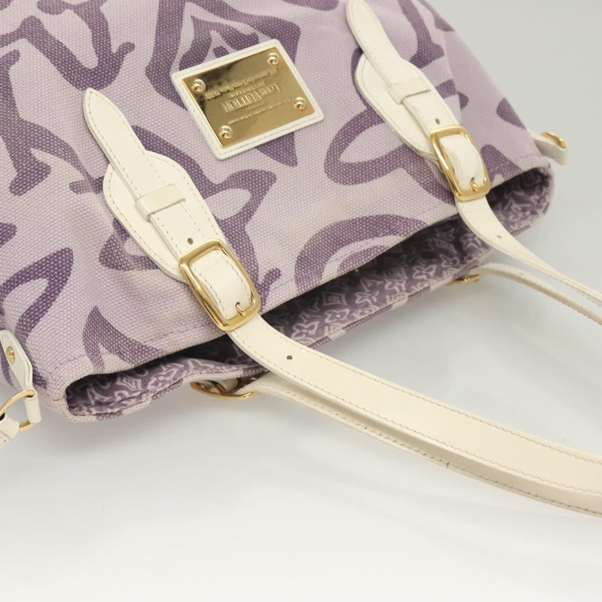 Louis Vuitton Tahitienne Cabas Canvas, PURPLE, CANVAS, Tote bag