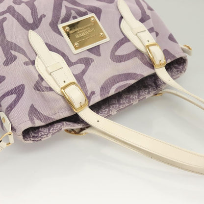 Louis Vuitton Tahitienne Cabas Canvas, PURPLE, CANVAS, Tote bag