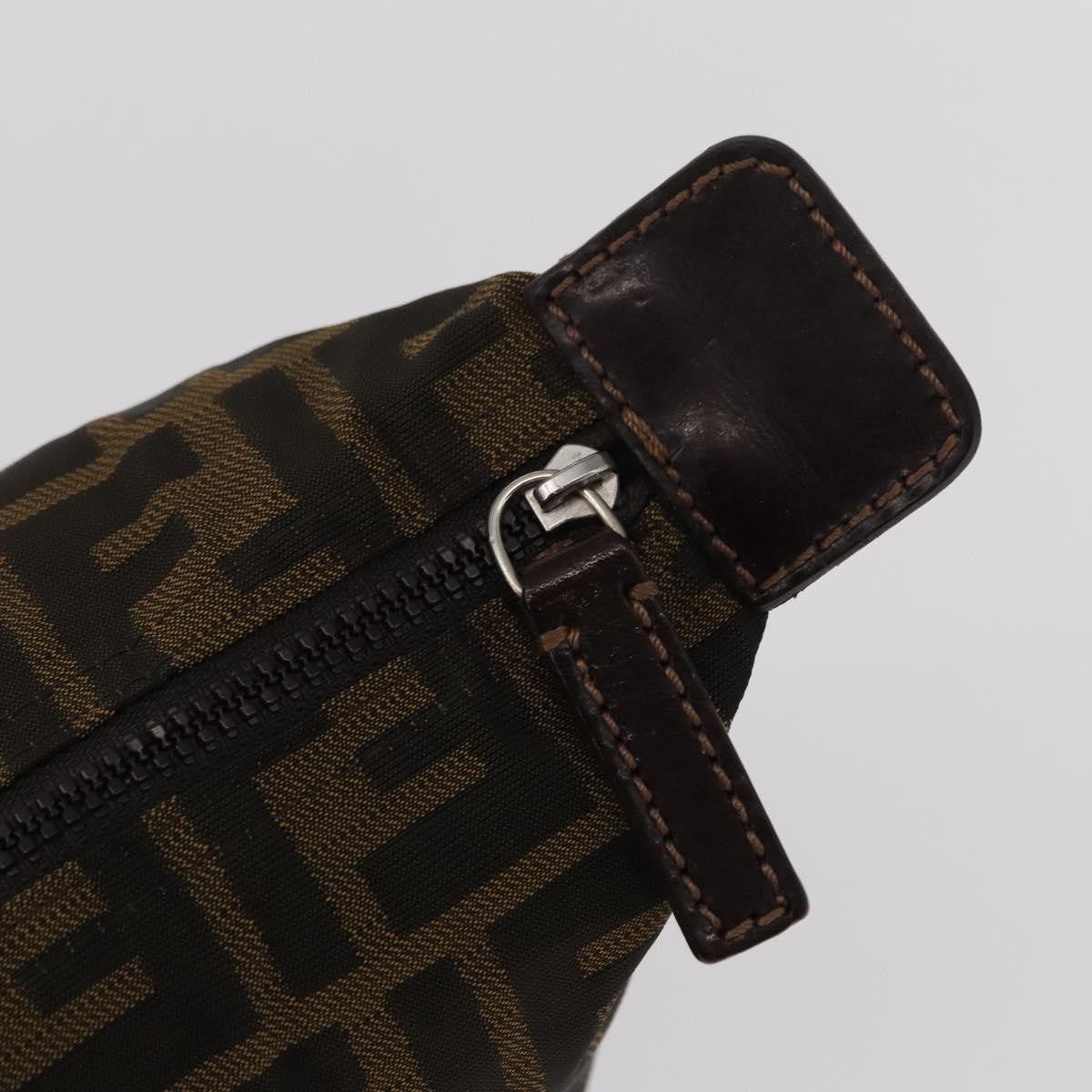 Fendi Logo Zucca Clutch PVC Leather, BLACK, CANVAS, Clutche & pouche