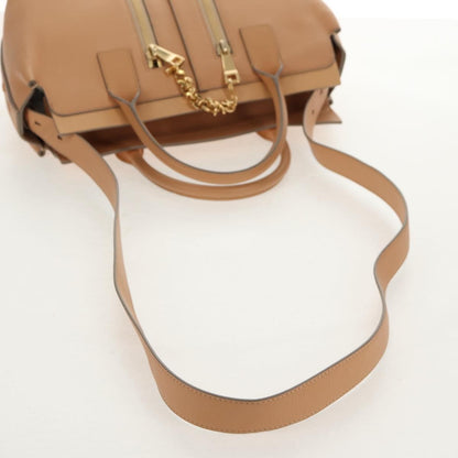 Chloe Cate Satchel Leather, Beige, Leather, Tote Bag