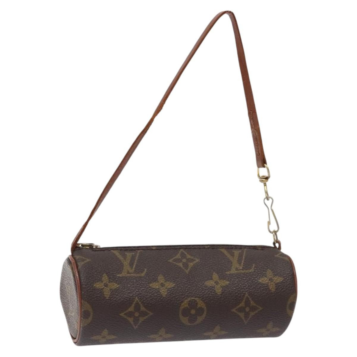Louis Vuitton Papillon Pochette Monogram Canvas, BROWN, CANVAS, Handbag
